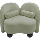 Meridian Daphne Mint Chenille Fabric Chair IMAGE 9