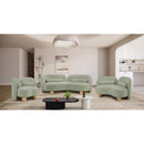 Meridian Daphne Mint Chenille Fabric Loveseat IMAGE 15