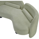 Meridian Daphne Mint Chenille Fabric Loveseat IMAGE 18