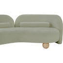 Meridian Daphne Mint Chenille Fabric Loveseat IMAGE 19