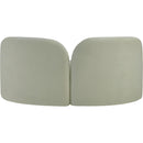 Meridian Daphne Mint Chenille Fabric Loveseat IMAGE 7