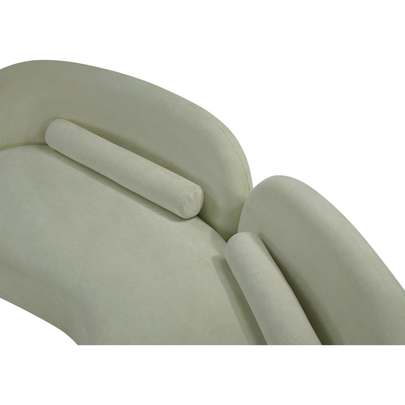 Meridian Daphne Mint Chenille Fabric Sofa IMAGE 18