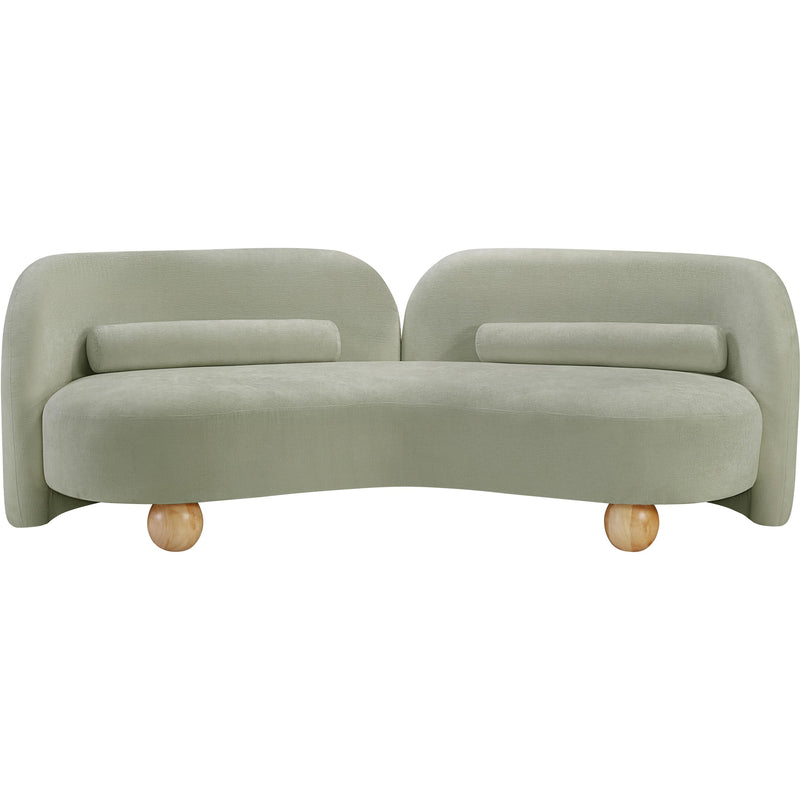 Meridian Daphne Mint Chenille Fabric Sofa IMAGE 5