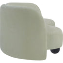 Meridian Daphne Mint Chenille Fabric Sofa IMAGE 6