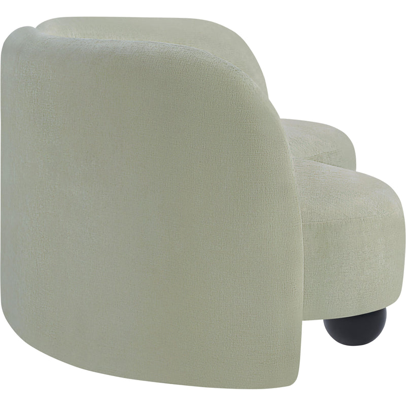 Meridian Daphne Mint Chenille Fabric Sofa IMAGE 6