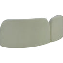 Meridian Daphne Mint Chenille Fabric Sofa IMAGE 8