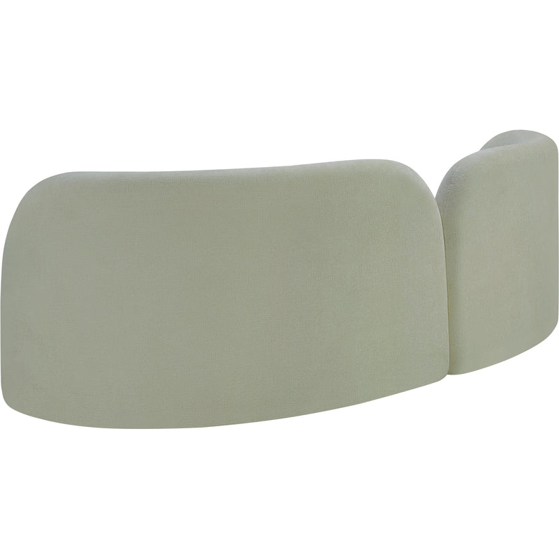 Meridian Daphne Mint Chenille Fabric Sofa IMAGE 8