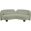 Meridian Daphne Mint Chenille Fabric Sofa IMAGE 9