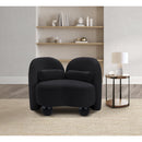 Meridian Daphne Black Velvet Chair IMAGE 4
