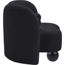 Meridian Daphne Black Velvet Chair IMAGE 6