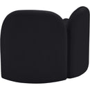 Meridian Daphne Black Velvet Chair IMAGE 8