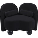 Meridian Daphne Black Velvet Chair IMAGE 9