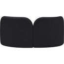 Meridian Daphne Black Velvet Loveseat IMAGE 7