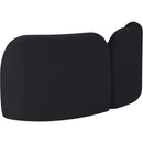 Meridian Daphne Black Velvet Loveseat IMAGE 8