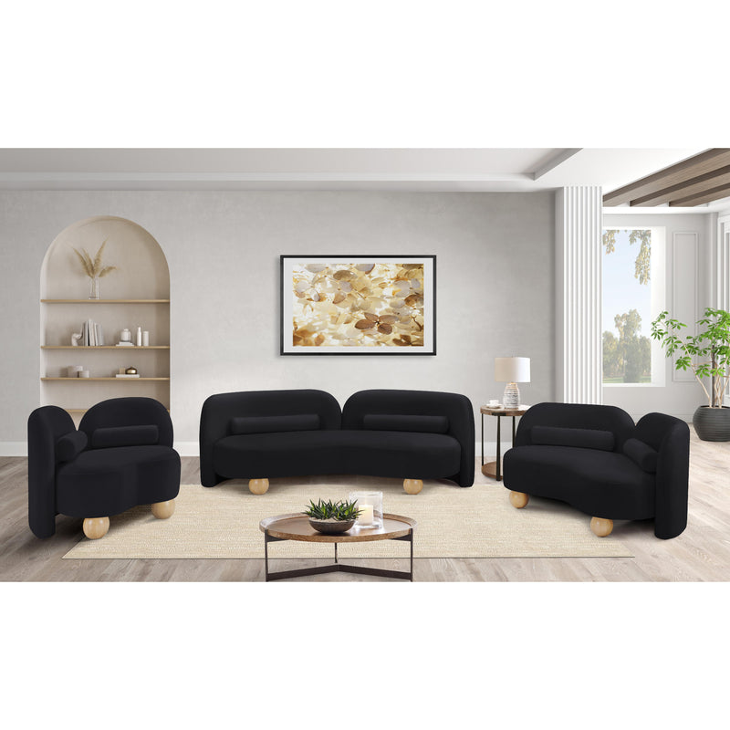 Meridian Daphne Black Velvet Sofa IMAGE 15