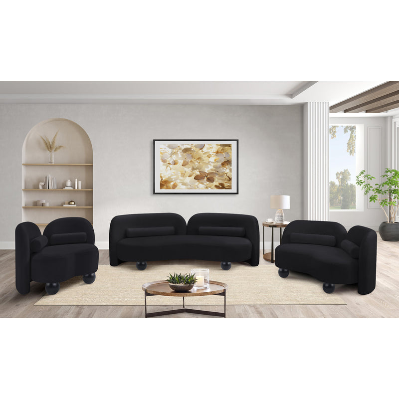 Meridian Daphne Black Velvet Sofa IMAGE 16