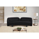 Meridian Daphne Black Velvet Sofa IMAGE 4