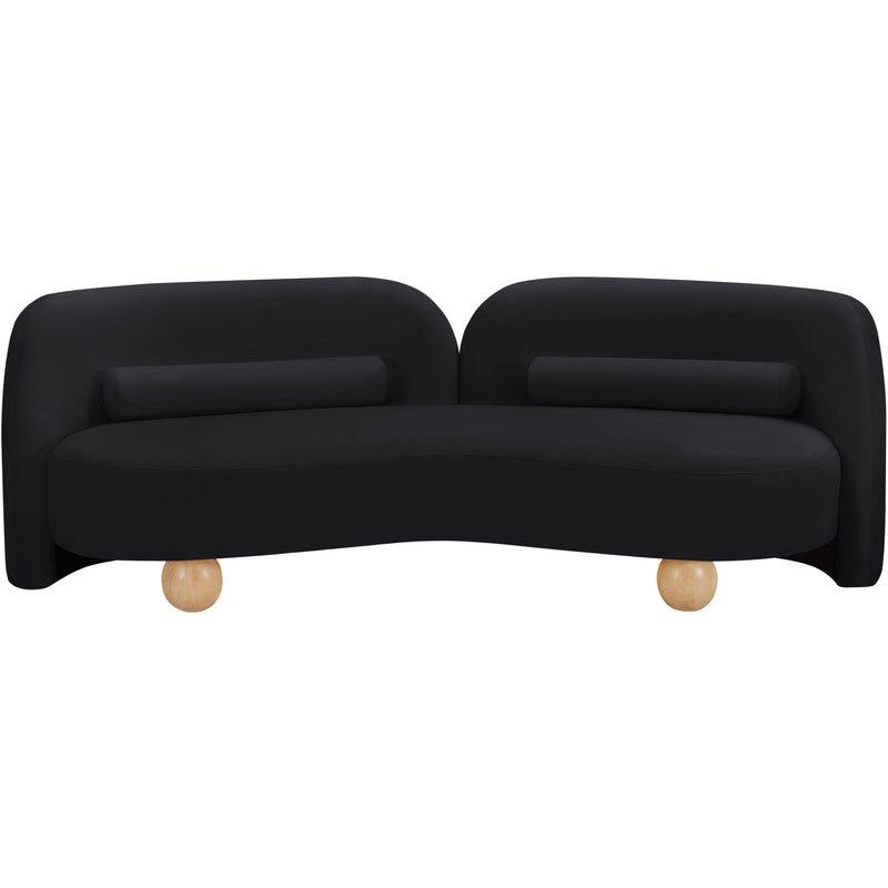 Meridian Daphne Black Velvet Sofa IMAGE 5