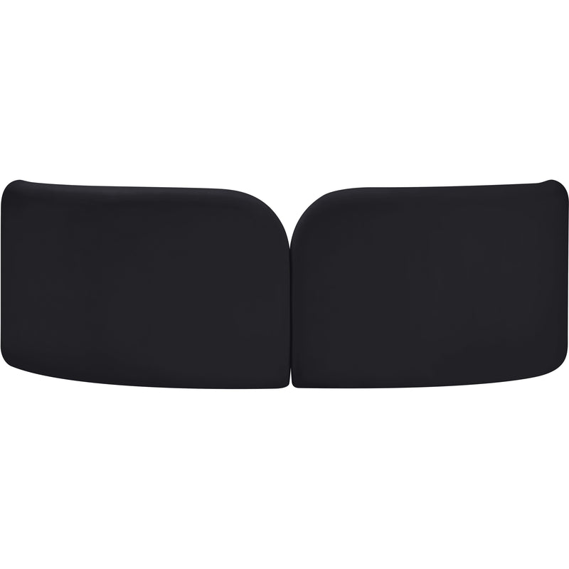 Meridian Daphne Black Velvet Sofa IMAGE 7