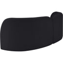 Meridian Daphne Black Velvet Sofa IMAGE 8