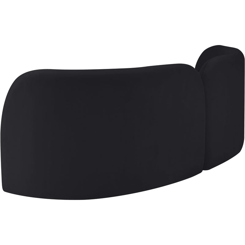 Meridian Daphne Black Velvet Sofa IMAGE 8