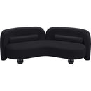 Meridian Daphne Black Velvet Sofa IMAGE 9