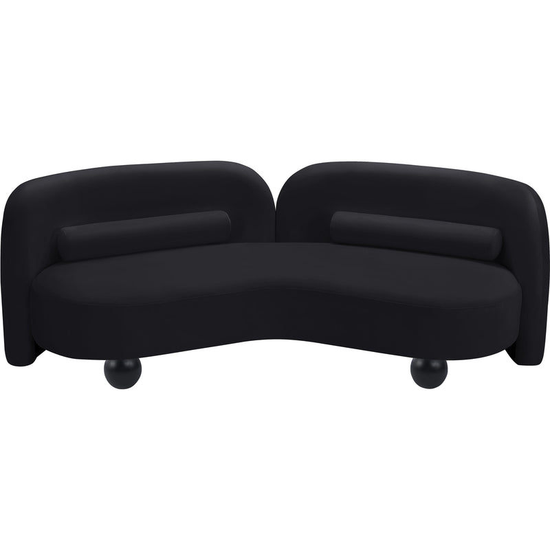 Meridian Daphne Black Velvet Sofa IMAGE 9