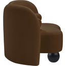 Meridian Daphne Brown Velvet Chair IMAGE 6