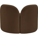 Meridian Daphne Brown Velvet Chair IMAGE 7