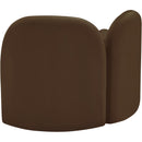 Meridian Daphne Brown Velvet Chair IMAGE 8