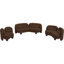 Meridian Daphne Brown Velvet Loveseat IMAGE 13