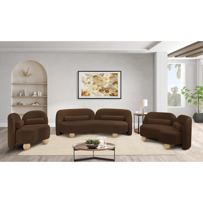 Meridian Daphne Brown Velvet Sofa IMAGE 15