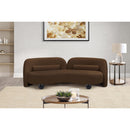 Meridian Daphne Brown Velvet Sofa IMAGE 4