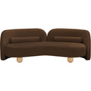 Meridian Daphne Brown Velvet Sofa IMAGE 5