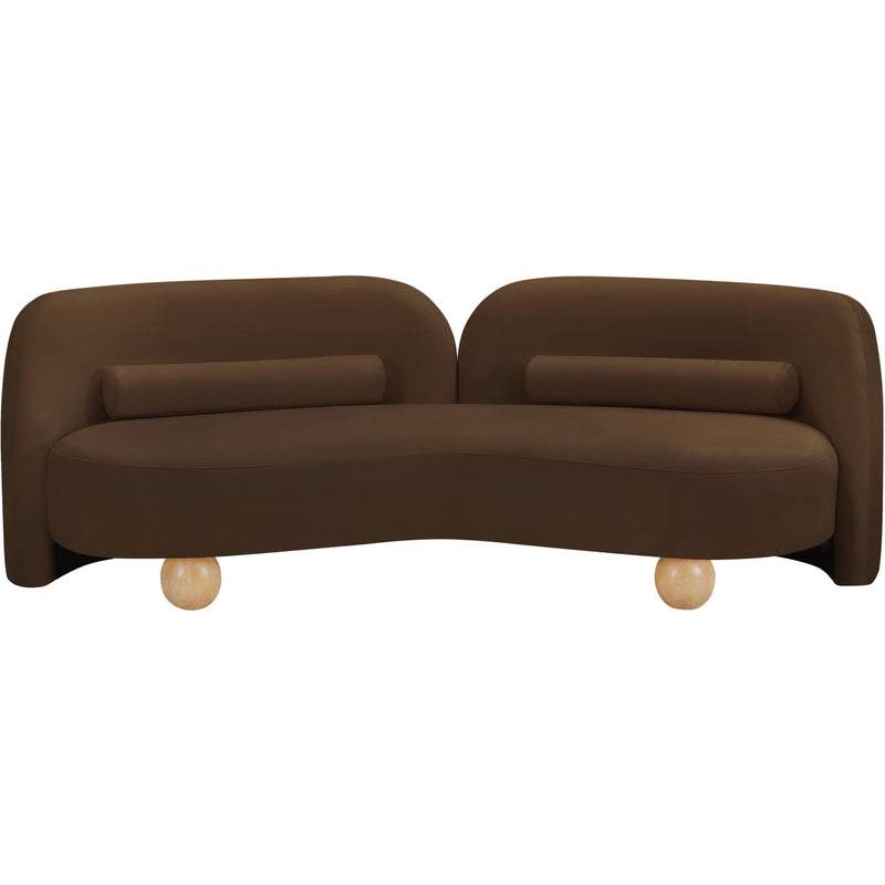 Meridian Daphne Brown Velvet Sofa IMAGE 5