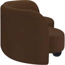 Meridian Daphne Brown Velvet Sofa IMAGE 6