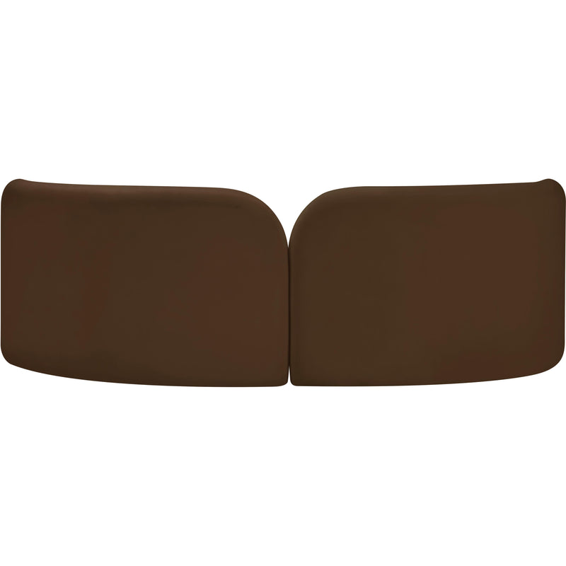 Meridian Daphne Brown Velvet Sofa IMAGE 7