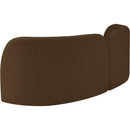 Meridian Daphne Brown Velvet Sofa IMAGE 8