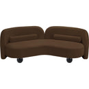 Meridian Daphne Brown Velvet Sofa IMAGE 9