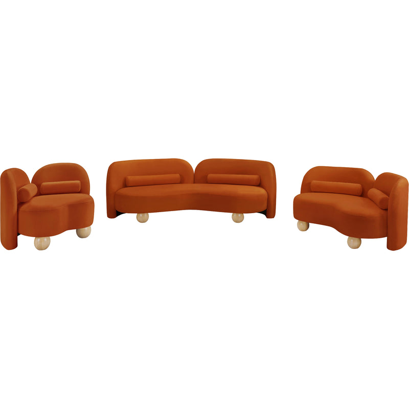 Meridian Daphne Cognac Velvet Chair IMAGE 12