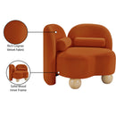 Meridian Daphne Cognac Velvet Chair IMAGE 18