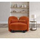 Meridian Daphne Cognac Velvet Chair IMAGE 4