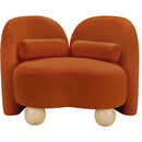 Meridian Daphne Cognac Velvet Chair IMAGE 5