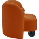 Meridian Daphne Cognac Velvet Chair IMAGE 6