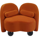 Meridian Daphne Cognac Velvet Chair IMAGE 9
