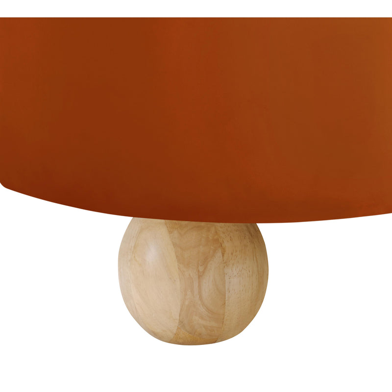 Meridian Daphne Cognac Velvet Loveseat IMAGE 10