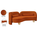 Meridian Daphne Cognac Velvet Sofa IMAGE 18