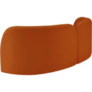 Meridian Daphne Cognac Velvet Sofa IMAGE 8