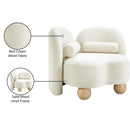 Meridian Daphne Cream Velvet Chair IMAGE 18