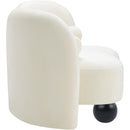 Meridian Daphne Cream Velvet Chair IMAGE 6